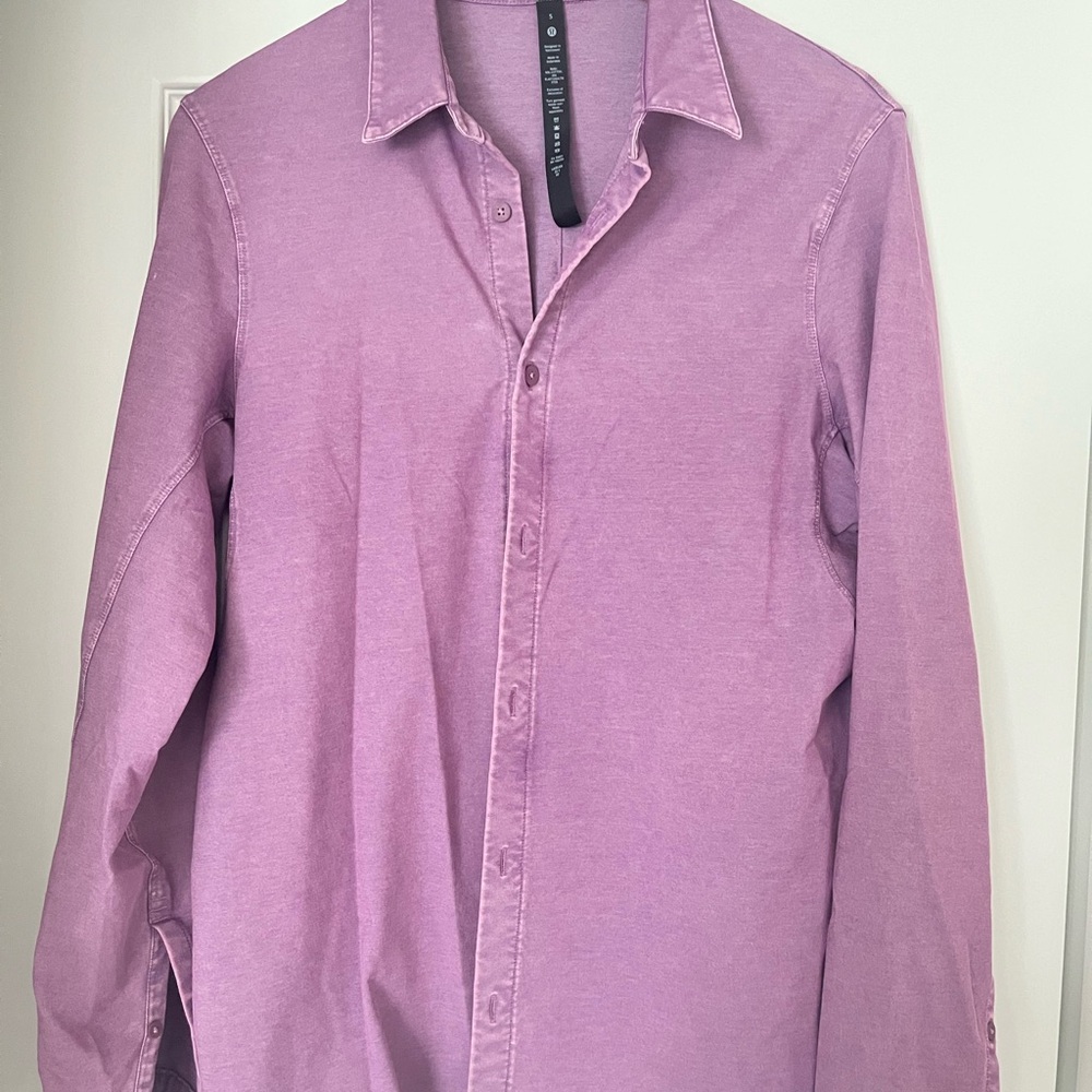 Lululemon Athletica Purple Casual Button Down Shirt